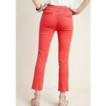 Pilcro and the Letterpress Anthropologie PILCRO High Rise Coral Cropped Legging Jeans Size 31 Photo 2