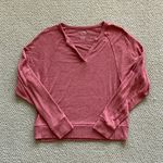 American Eagle  Soft & Sexy Plush Long Sleeve V-Neck Shirt Blouse Small GUC Photo 0