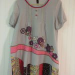 Sacred Threads  dress grey with appliqué free size Photo 0