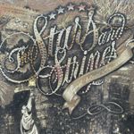 Christopher & Banks Patriotic Stars and Stripes God Bless America Sequined Top L Photo 6