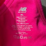 New Balance  Hot Pink Cropped Ribbed Adjustable Sports Bra Tank Top Size XL Photo 3