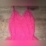 Victoria's Secret Victoria’s Secret RARE Y2K HOT PINK LACE Mini Lingerie Dress Large Photo 4