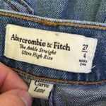 Abercrombie & Fitch Curve Love The Ankle High Straight Ultra High Rise Size 2/27 Photo 3