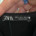 ZARA NWOT  Black Strapless Pleated Tube Top CropTop Size L Photo 3