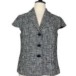 Coldwater Creek Blazer Cap Sleeve 3 Button Black White Tweed Women’s Size 18W Photo 11