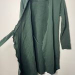 Frank & Eileen Willa Long Sleeve Triple Fleece Wrap Dress in evergreen sz M Photo 8