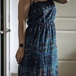 Forever 21 Tribal Boho Dot Pattern Spaghetti Strap Lined Maxi Dress Size S Photo 5