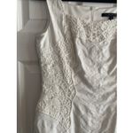 David Meister  Womens 4 White Dress Lace Etherial Photo 1