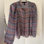 BCBGMAXAZRIA  patterned long Sleeve Buttoned Blouse Photo 0