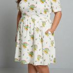 Modcloth  What's The Scoop? A-Line Dress Size 1X Photo 0