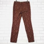 Kim Rogers‎ Vintage America Matchstick Skinny Damask Print Pants 10 Brown Photo 7