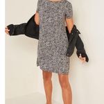 Old Navy  L Large Swing Dress Short Sleeve Leopard Print Jersey Knit Crew Neck Photo 0