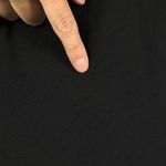 Peruvian Connection  Black V-Neck Short Sleeve Structured Ponte Midi‎ Dress M Photo 9