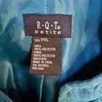 Requirements R.Q.T. Blue/Green Full Zip Ruffle Front Lightweight Coat Size XLP‎ Photo 1