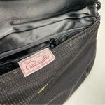 Vintage Pappagallo Purse Black Metallic Gold Crossbody‎ Photo 7