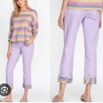 Johnny Was  Reina Boyfriend Cuff Jeans Lavender 28 NWT MSRP$278.00 Photo 3