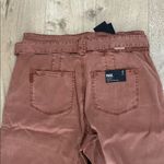 Paige  Women's Harper Jeans with Flutter Waistband Self Belt, Mocha, Size 34, NWT Photo 6