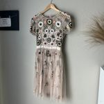 Needle & Thread Needle & Thread Dress Woodland Floral Embellished Tulle Pastel Pink Minidress 2 Photo 2