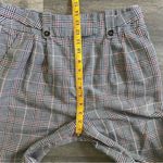 Topshop Pants High Rise Pleat Plaid US 10 Vintage Vibes Photo 8