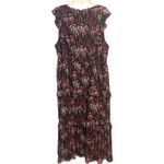 J.Crew  Dark Floral Ruffled Tiered Maxi Dress 16 Romantic Feminine Boho Cottage Photo 6