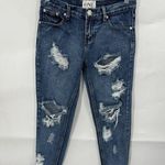One Teaspoon Jeans Awesome Baggies, Distressed Low Waist Medium Rise Size 24 Photo 1