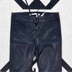 joe's jeans Taylor Hill x Joe’s Jeans Coated Lace Up Icon Mid Rise Skinny Ankle Jean Size 29 Photo 10