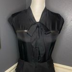 Sea NY Mixed Media Pussy Bow Button Down Dress Size 2 Photo 1