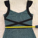 Free People M Cross My Heart Mini Dress Body Con Cutout Back Pacific Blue Photo 9