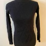 EXPRESS Ribbed knit fitted high low sweater Photo 0