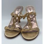 B.P. Womens Size 7 Beige Studded High Heel Sandals Photo 1