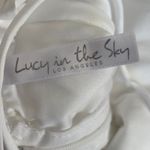 Lucy in the Sky Lucy In the Sky Clarabelle Iridescent Sequin Dress Sz S White Fairy Lace Photo 9