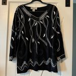 Lauren Michelle London Milan New York Paris Size 2X Black and White Dress Top Photo 0