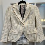 L.A.M.B. Vintage Y2K Punk Grunge Ska Striped Blazer Jacket Gwen Stefani Size 2 Photo 1
