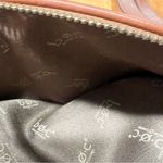 Born boc brown leather shoulder bag contrast stitching brass details Tan Photo 4