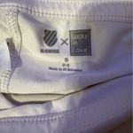 Lucky in Love x KSwiss White Layered Women's Skort golf tennis size small Photo 3