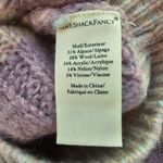 Love Shack Fancy  Jogger Lilac Chunky Bauble Knit Ribbed Alpaca/Wool Lounge Set L Photo 11