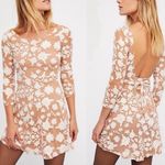 For Love & Lemons Temecula nude and white mini dress Photo 1
