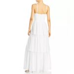 Bloomingdales Aqua Bloomingdale’s Cutout Tiered Gown in Off White, Size S New 10 NWT $298 Photo 1