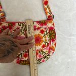 Vera Bradley Folkloric Lizzy Saddle Bag Crossbody Bag Travel Pink Yellow Retro Photo 11