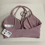 Lululemon NWT Nulu Strappy V Neckline Yoga Sports Bra Pink Size 4 A/B cup Padded Photo 6