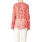 Derek Lam  10 Crosby Sheer Poppy Speckle Blouse Photo 2