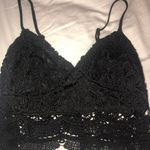 LA Hearts PACSUN Black Lace Crop Top Photo 1