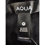 AQUA  Sleeveless Square Neck Knit Top Black Tank Stretch‎ Fitted top M Photo 6