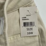 DL1961 NWT  Hepburn Wide Leg High Rise Vintage 31"‎ Eggshell Jeans Plus Size 16W Photo 5