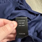 Lulus  Romantic Tale Navy Blue Crochet Lace Open Back Mini‎ Skater Dress Size M Photo 8