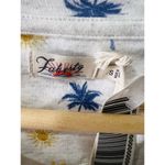 Faherty  Women’s Cloud PJ Pajama Top in Sun Coco Henley Palm Trees Sz Small Photo 4