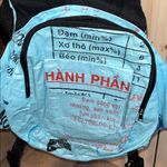 Blue Fish Print Backpack Photo 2