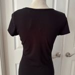 Elie Tahari Square Neck Maxi Ribbed Knit Black Dress. Size L. MSRP $145 Photo 8