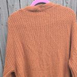 Merokeety  Cozy Orange Open-Front Sweater Photo 4