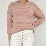 Me to We Pacsun  Dusty Rose Knit Sweater • Sz S Photo 0